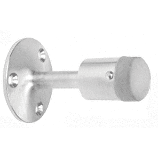 CRL Satin Chrome Wall Mounted Heavy-Duty Door Stop CRL Satin Chrome Wall Mounted Heavy-Duty Door Stop
